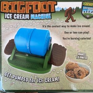 Bigfoot ice cream machine kids fun parties camping picnic rainy day exercise NEW
